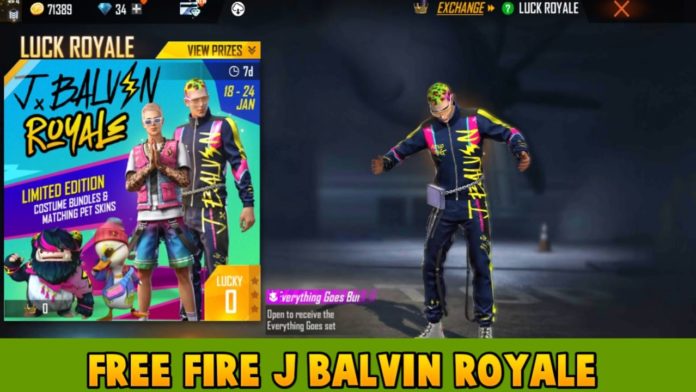 Free Fire J Balvin Royale