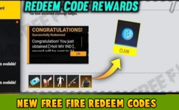 Free Fire Reward Codes For Today 30th Jan