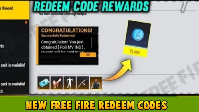 Free Fire Reward Codes For Today 30th Jan