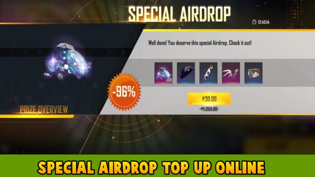 Free Fire Special Airdrop Top Up Online