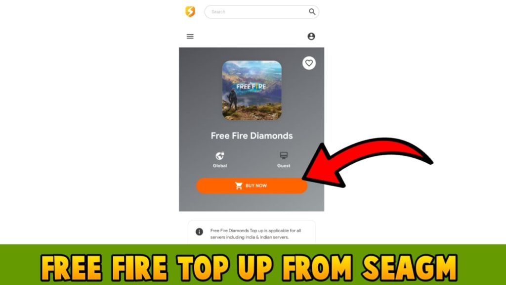 Free fire top up from SEAGM