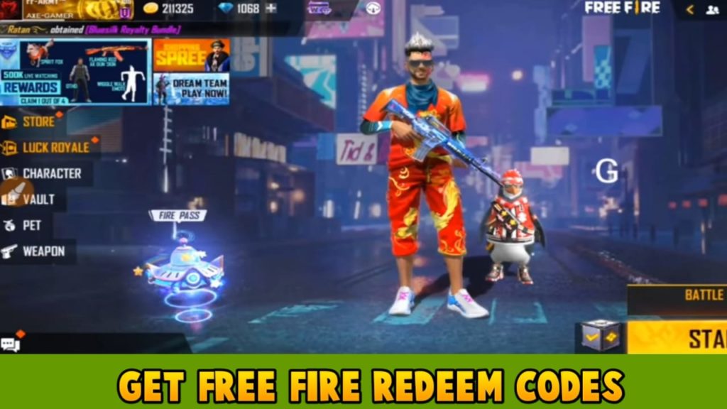 Get Redeem Codes For Free Fire