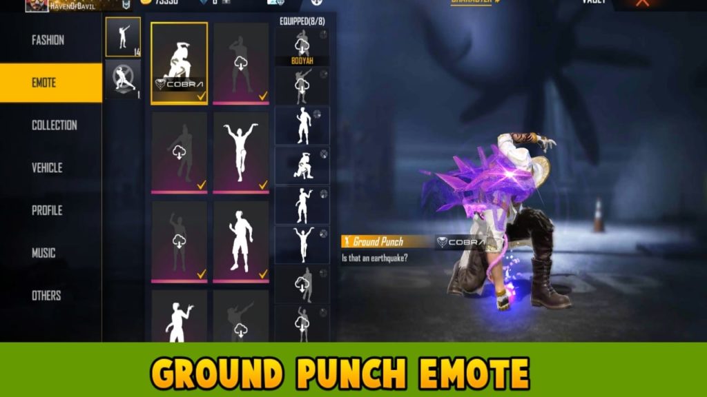 Ground Punch Emote