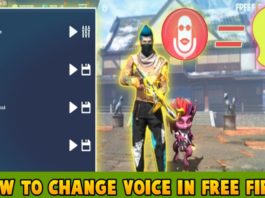 How To Change Voice In Free Fire