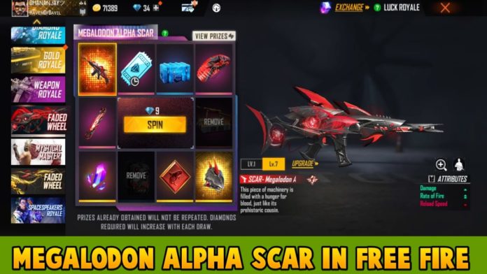 Megalodon Alpha Scar Free Fire