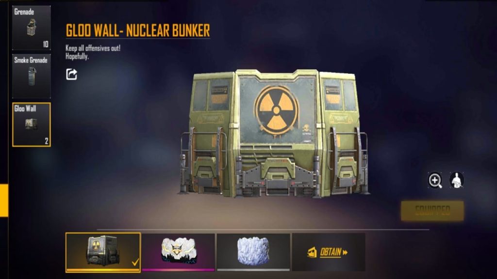 Nuclear Bunker Gloo Wall