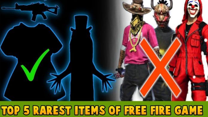 Top 5 Rarest Items of Free Fire Game