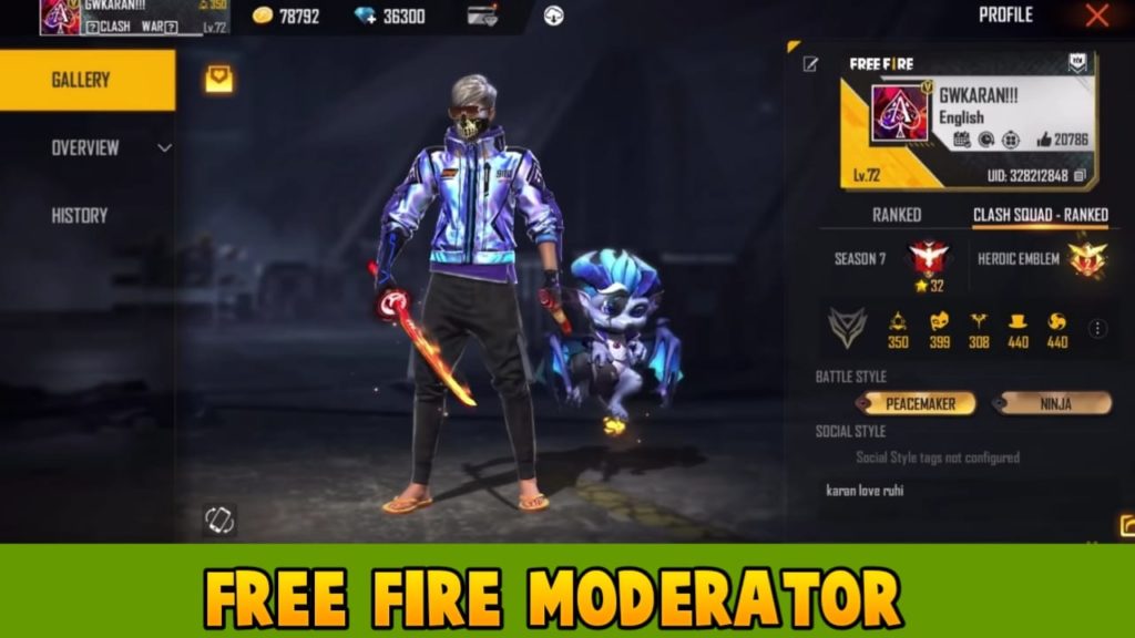 become free fire moderator