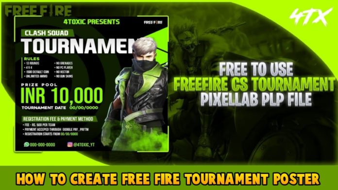 free fire tournament poster