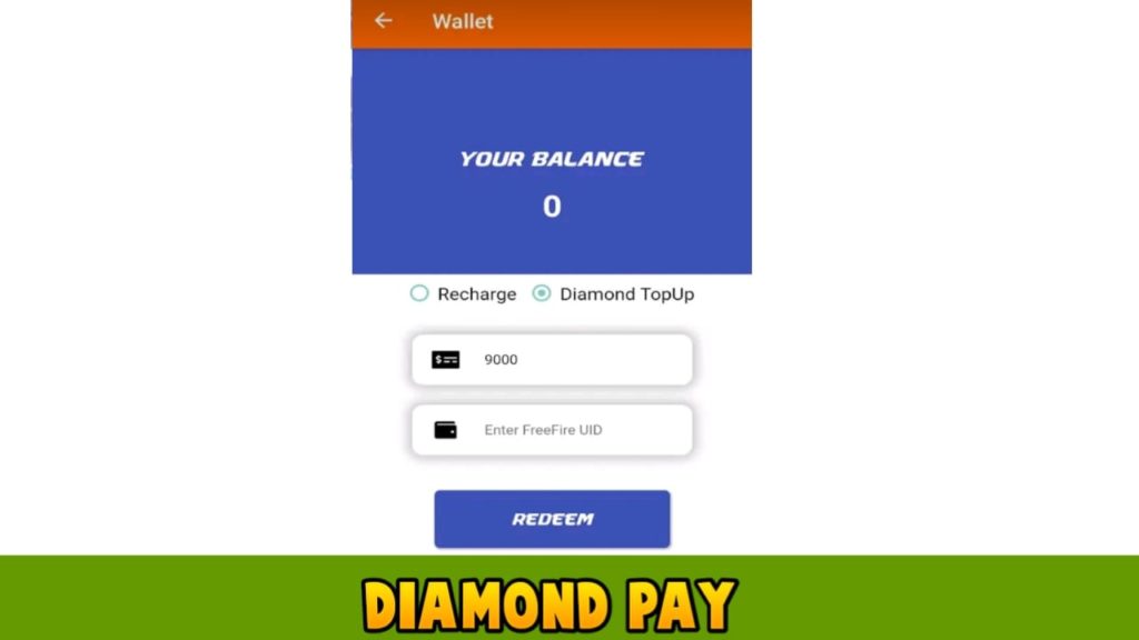 Diamond Pay Free Fire Diamond App