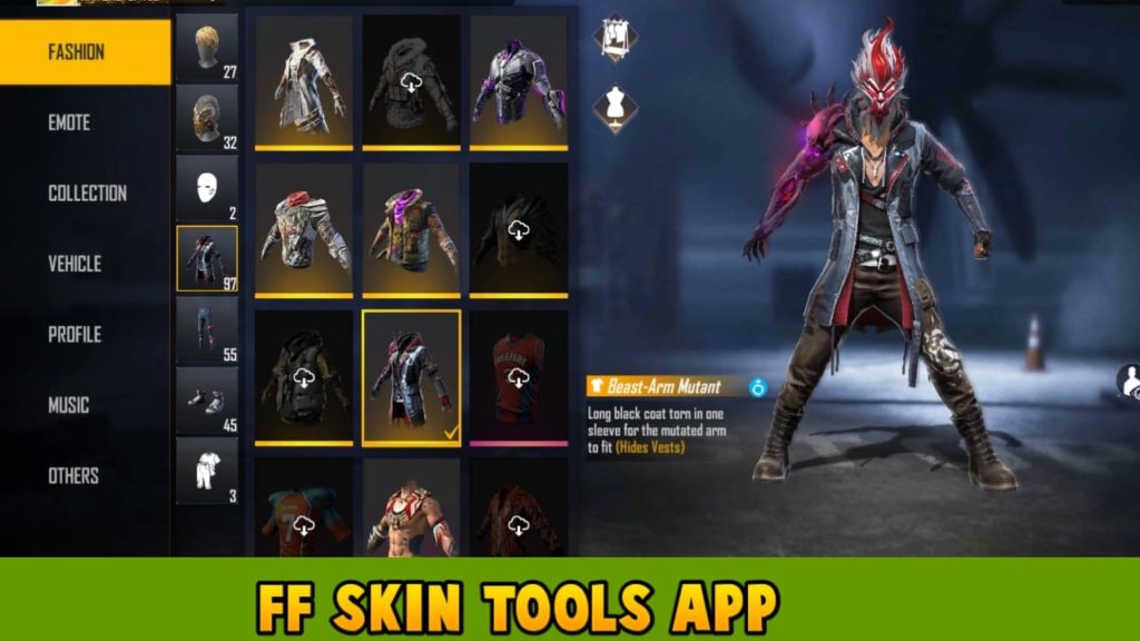 FF Mod Skins Tools App