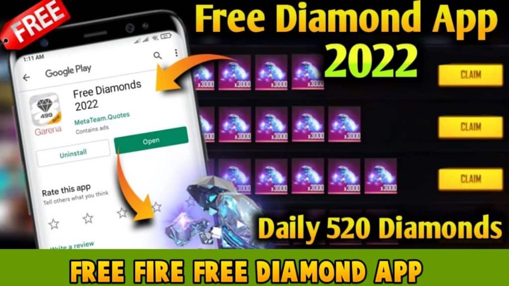 Free Fire Free Diamond Top up App
