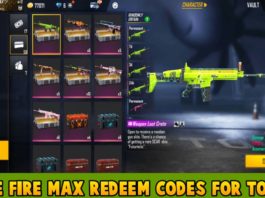 Free Fire Max Redeem Codes For Today