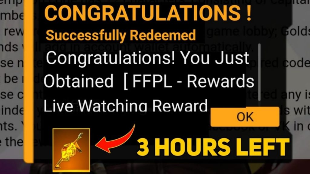 Free Fire Redeem Codes For 4 February 2022 