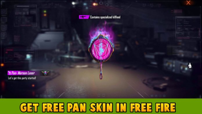 How To Get Free Pan Maroon Laser Skin In Free Fire