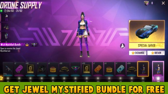 How To Get Jewel Mystified Bundle From New Drone Supply Event Free Fire