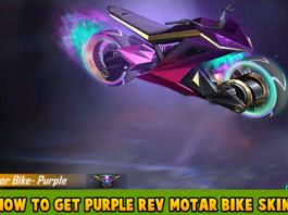 How To Get Purple Rev Motor Bike Skin In Free Fire For Free