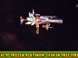 How to get MAC10 Frozen Platinum skin in Free Fire MAX For Free