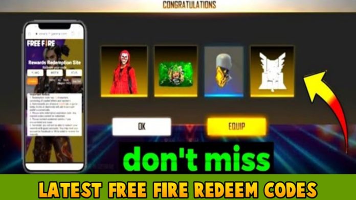 Latest Free Fire Redeem Codes For 15 February 2022