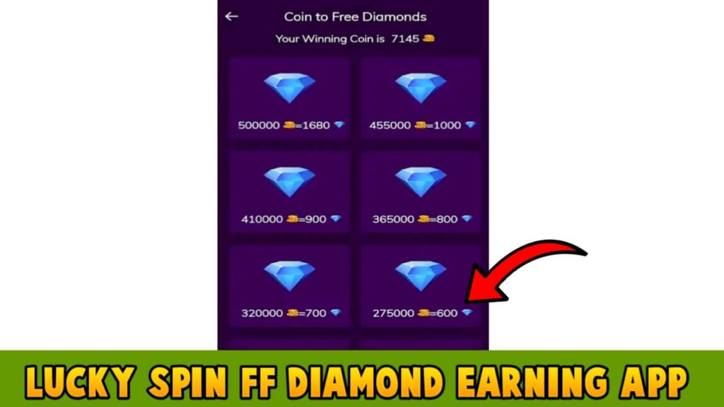 Lucky Spin FF Diamond earning app