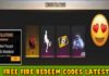 New Free Fire Redeem Codes For 18 February 2022