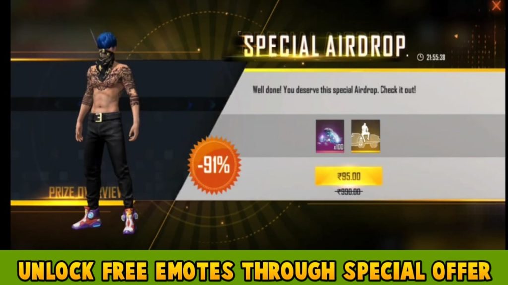 Free Fire Max Emotes Unlock Free Through Special Offer