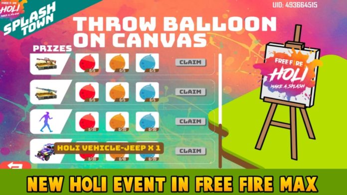 Join The Gather Ballons Event In Free Fire Max For Free Rewards