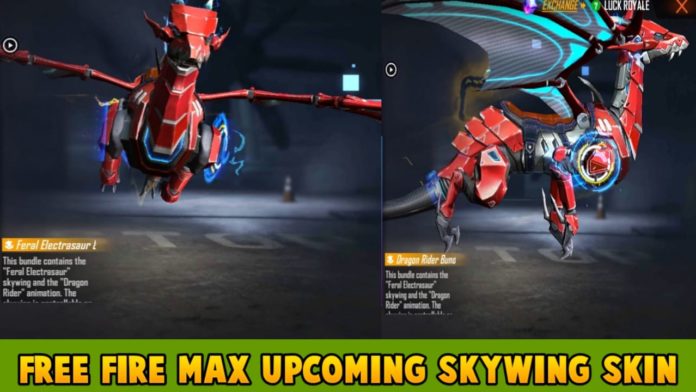 Upcoming Skywing Skin In Free Fire Max Feral Electrasaur