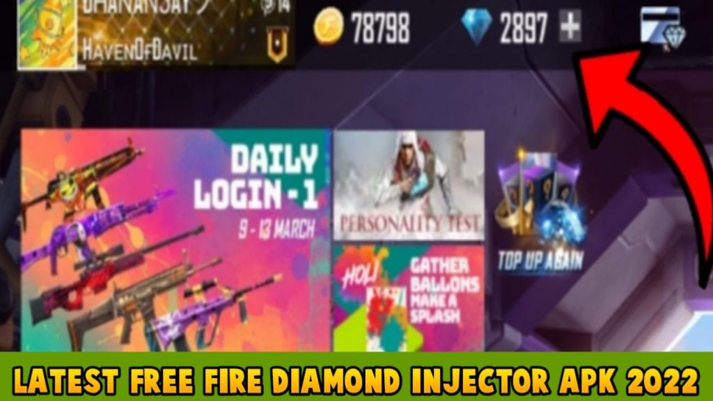 Free Fire Diamond Injector APK 2022