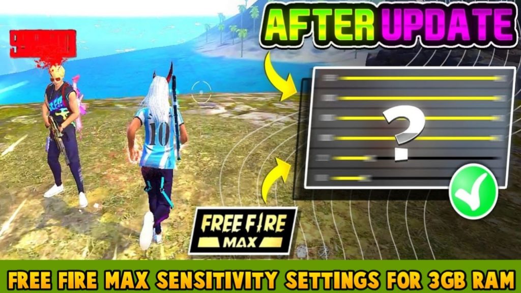 Free Fire Max Sensitivity For 3 GB Ram