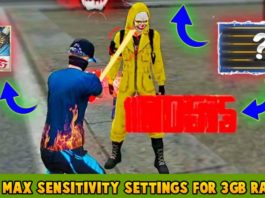 Free Fire Max Sensitivity For 3 GB Ram Increase Your Headshot Accuracy