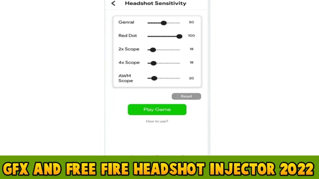 GFX and Free Fire Headshot Injector APK 2022