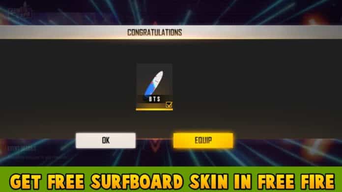 Login On 9 April And Get Free Breezer Surfboard Skin In Free Fire Max