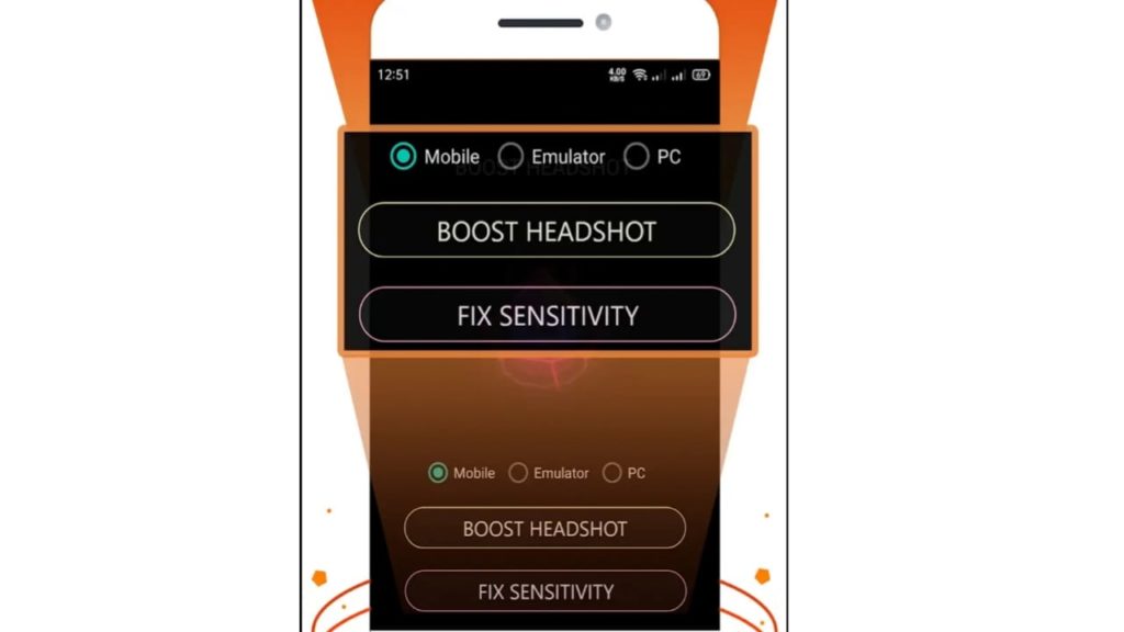 Sensi Booster Headshot Injector For FF