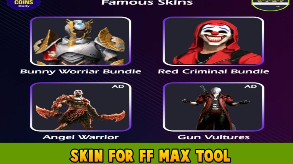 Skin For Free Fire Max Tool