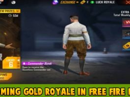 Upcoming Gold Royale In Free Fire Max Dauntless Commander Bundle