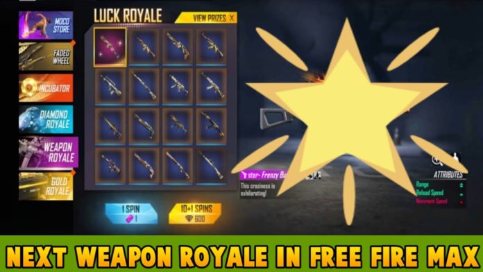 Upcoming Weapon Royale In Free Fire Frenzy Bunny