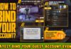 Bind Your Guest Account Event In Free Fire Max Get Free Rewards And Vouchers