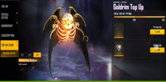 Get Goldrim Arc And Goldrim King Backpack In Free Fire Max For Free Latest Goldrim Top Up Event In Free Fire Max