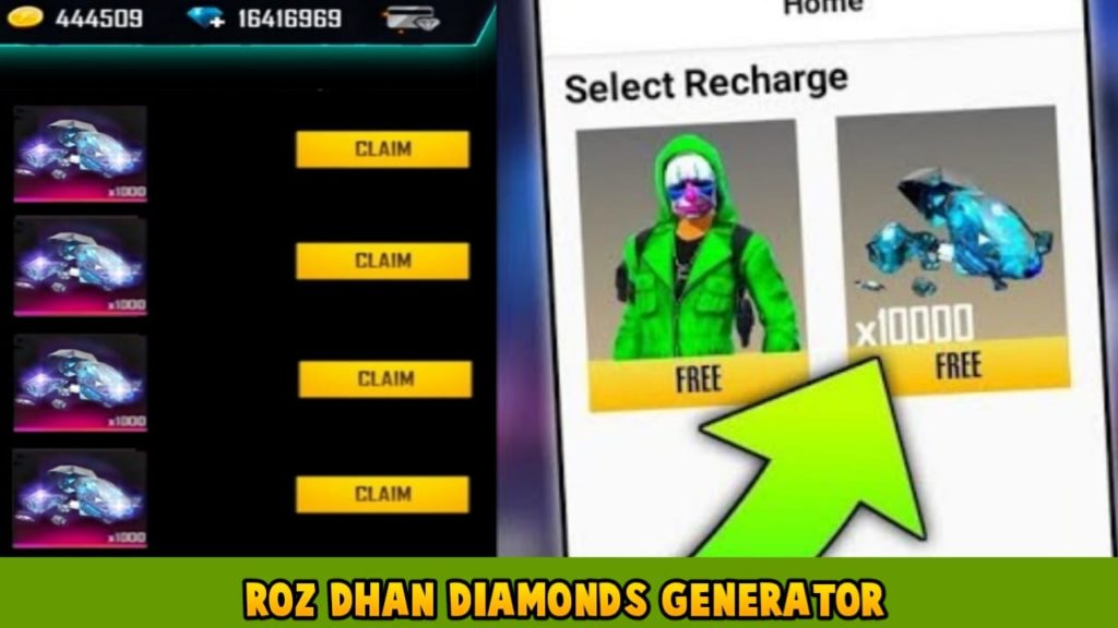 Roz Dhan Free Fire Diamonds Generator Without Human Verification