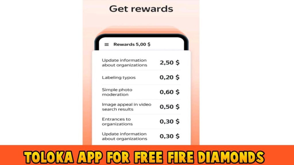Toloka App For Free Fire Diamonds