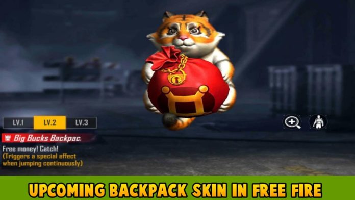 Upcoming Backpack Skin In Free Fire Max Big Bucks Backpack