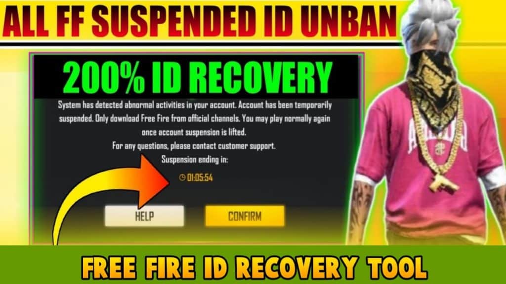 Free Fire Suspended ID recovery Tool