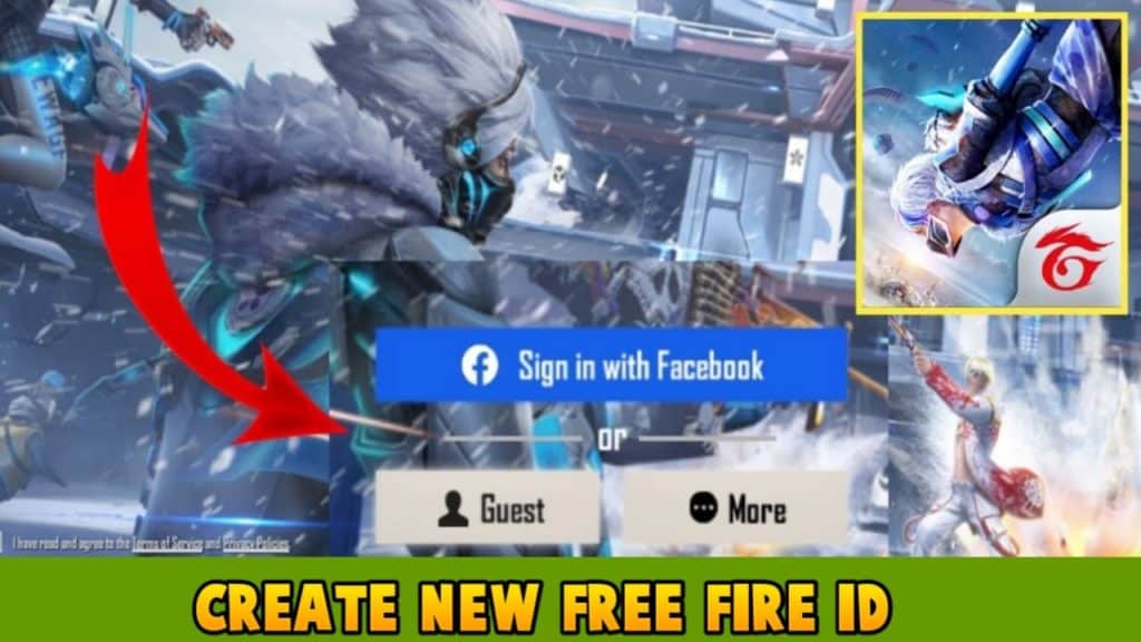 Steps to create a New Free Fire ID