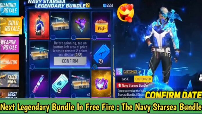 Next evolution legendary bundle in free fire – The Navy Stars Bundle
