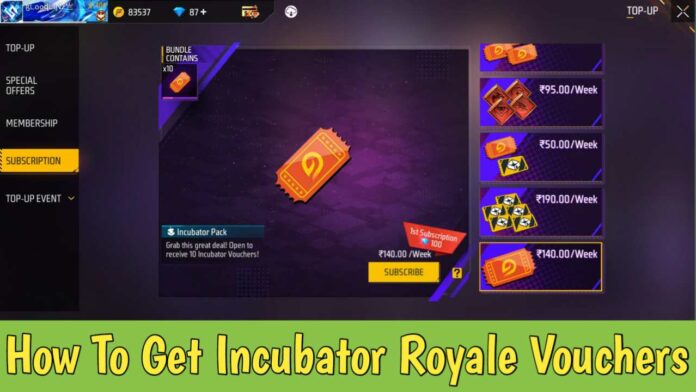 How To Get Incubator Royale Vouchers Without Diamonds