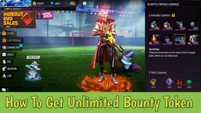 How To Get Unlimited Bounty Token Loadout In Free Fire