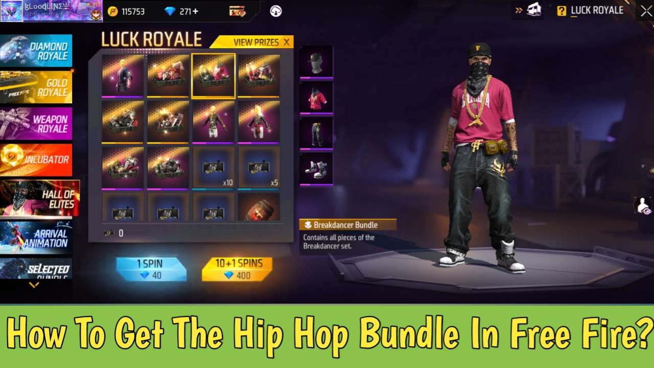 How To Get The Hip Hop Bundle In Free Fire