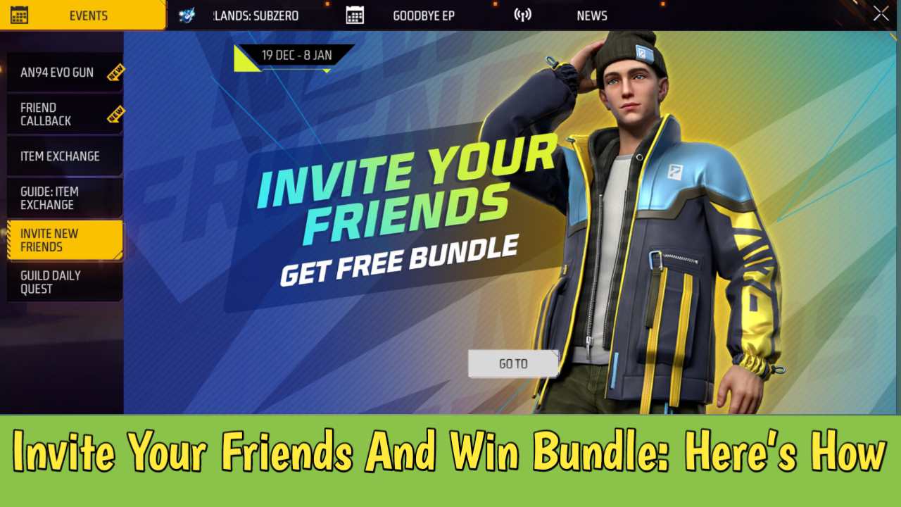 Invite Your Friends And Win Bundle In Free Fire: Here’s How