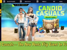 Candid Casuals – The New Penta Flip Event In Free Fire